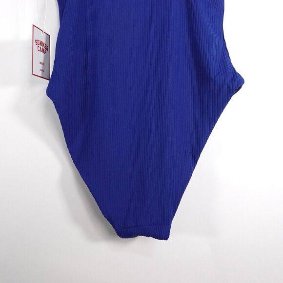 Andie Swim The Marco One Piece Swimsuit Mazarine Blue Rib Size MT Long Torso NWT - Picture 12 of 13
